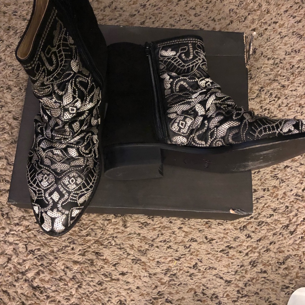 Plomo Black Designer Boots